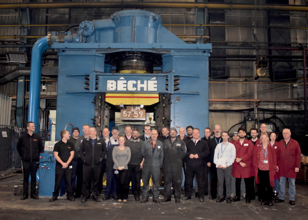 DG40 Beche, most powerful press in the uk, large forgings